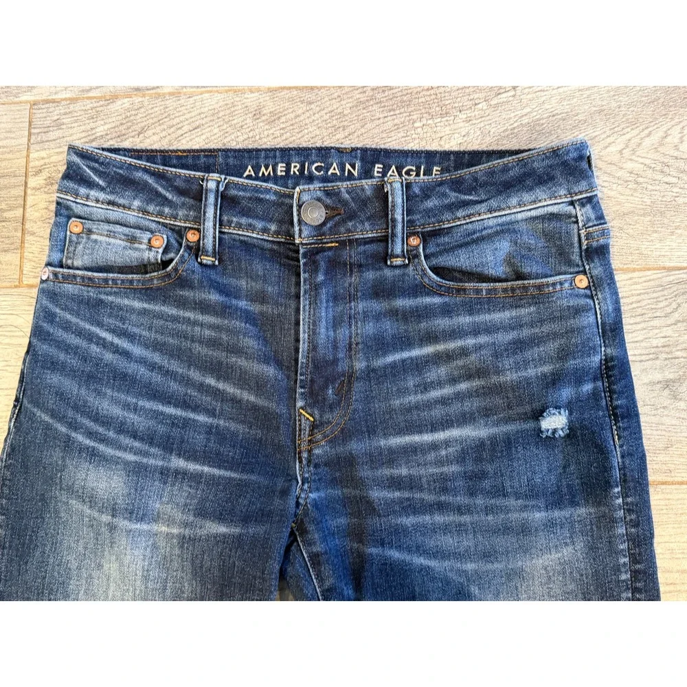 American Eagle Athletic Skinny Jeans 30x34 Mens‎ Airflex Temp Tech 30 x 34 Jean